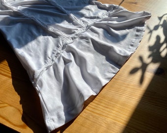 Weisses FILA Tank Top weiss mit sportlichem Rüschen Lolita style, Grösse S/7