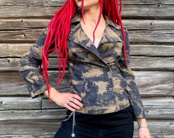Double breasted crop blazer jacket for woman’s, KARTA design, size XS