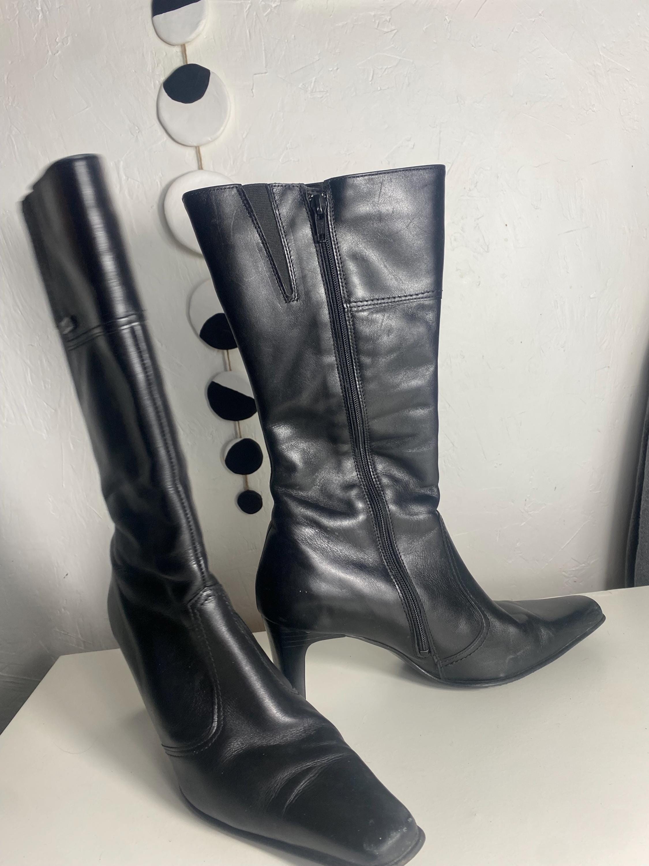 Bottes cosaques en cuir (D'occasion) à Grône pour CHF 50 - avec