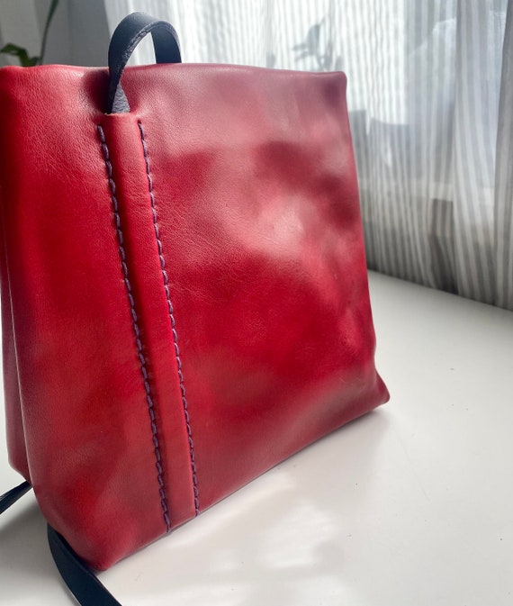 Vintage red bag from CB Collection Made in ITALY,… - image 3