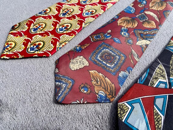 Abstract necktie SET  / artsy pattern style Colle… - image 3