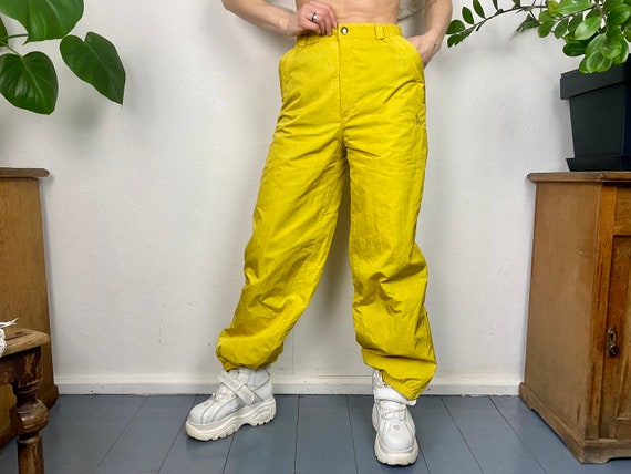 ヴィンテージ LUHTA イエロー スキーパンツ - 80年代 スノーボード