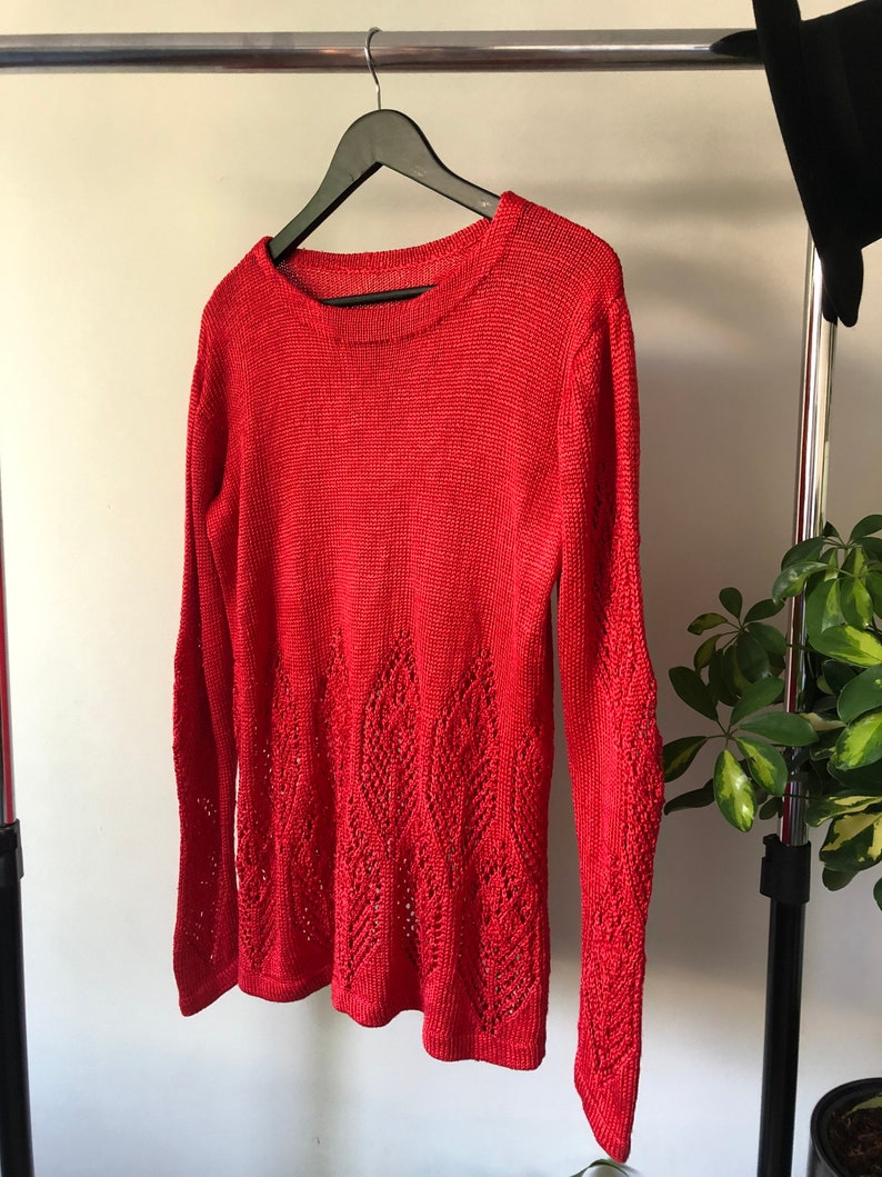 size S-L Knitted leaf pattern women\u2019s sweater feminine jumper oversized
