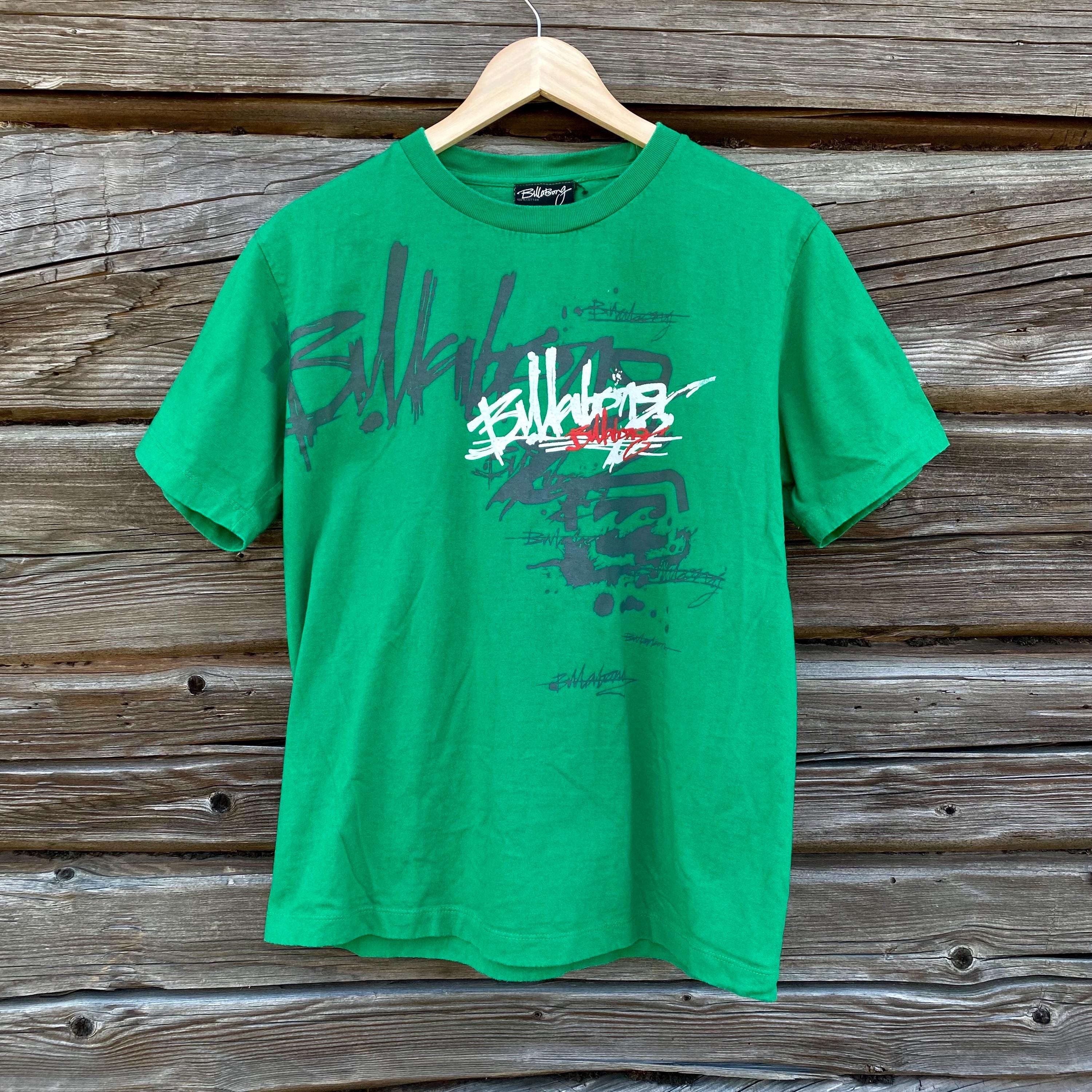 BILLABONG Green Shirt, T Shirt Y2K, Junior Size L - Etsy