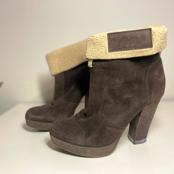 shearling ankle boots