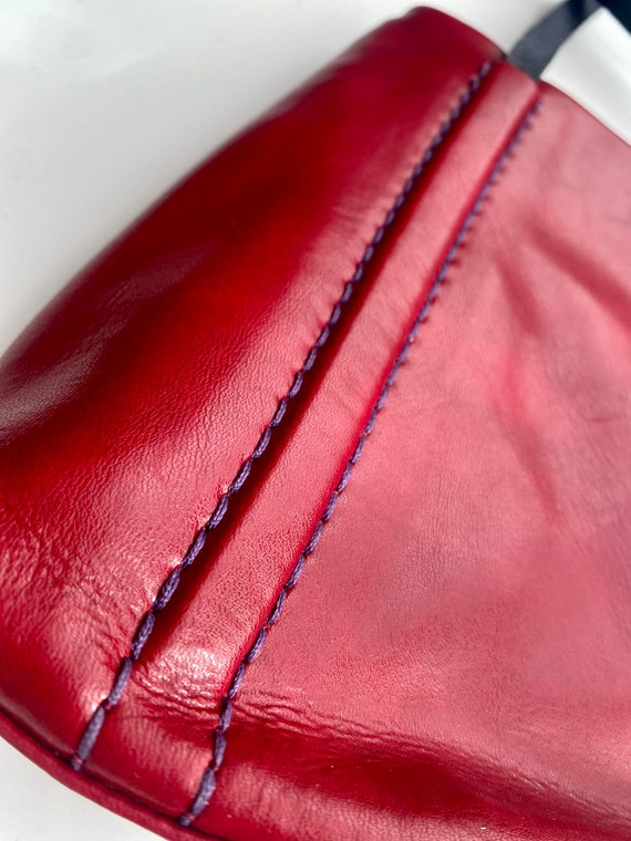Vintage red bag from CB Collection Made in ITALY,… - image 7
