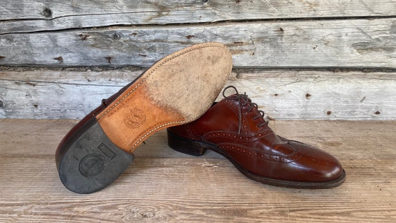 Vintage Barker for Russel Bromley Brown Leather Shoes, Size 