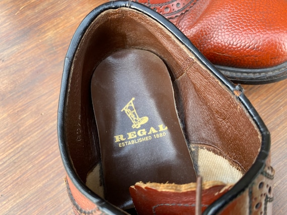 Vintage REGAL Leather Oxford Shoes - Men display picture 1