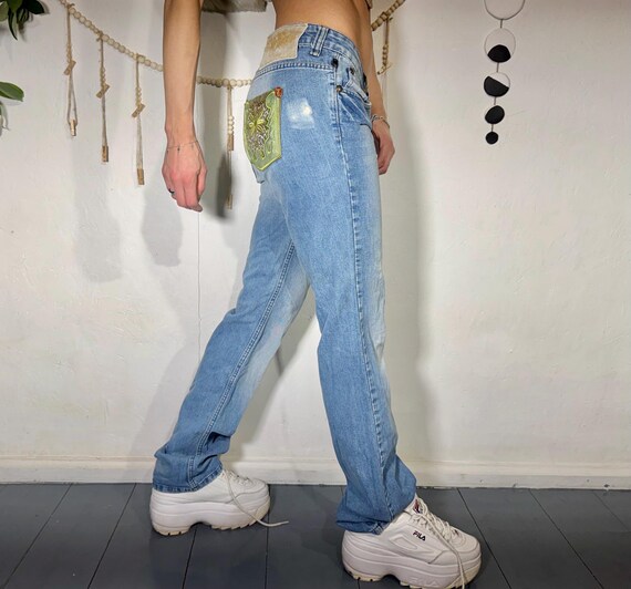 Patchwork pocket ROBERTO CAVALLI Y2K Patchwork De… - image 4