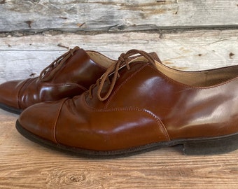 Retro Brown Shoes From TYCOONS Made in Czechoslovakia ,leather