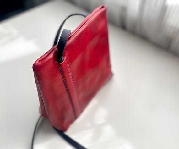 Vintage red bag from CB Collection Made in ITALY,… - image 2