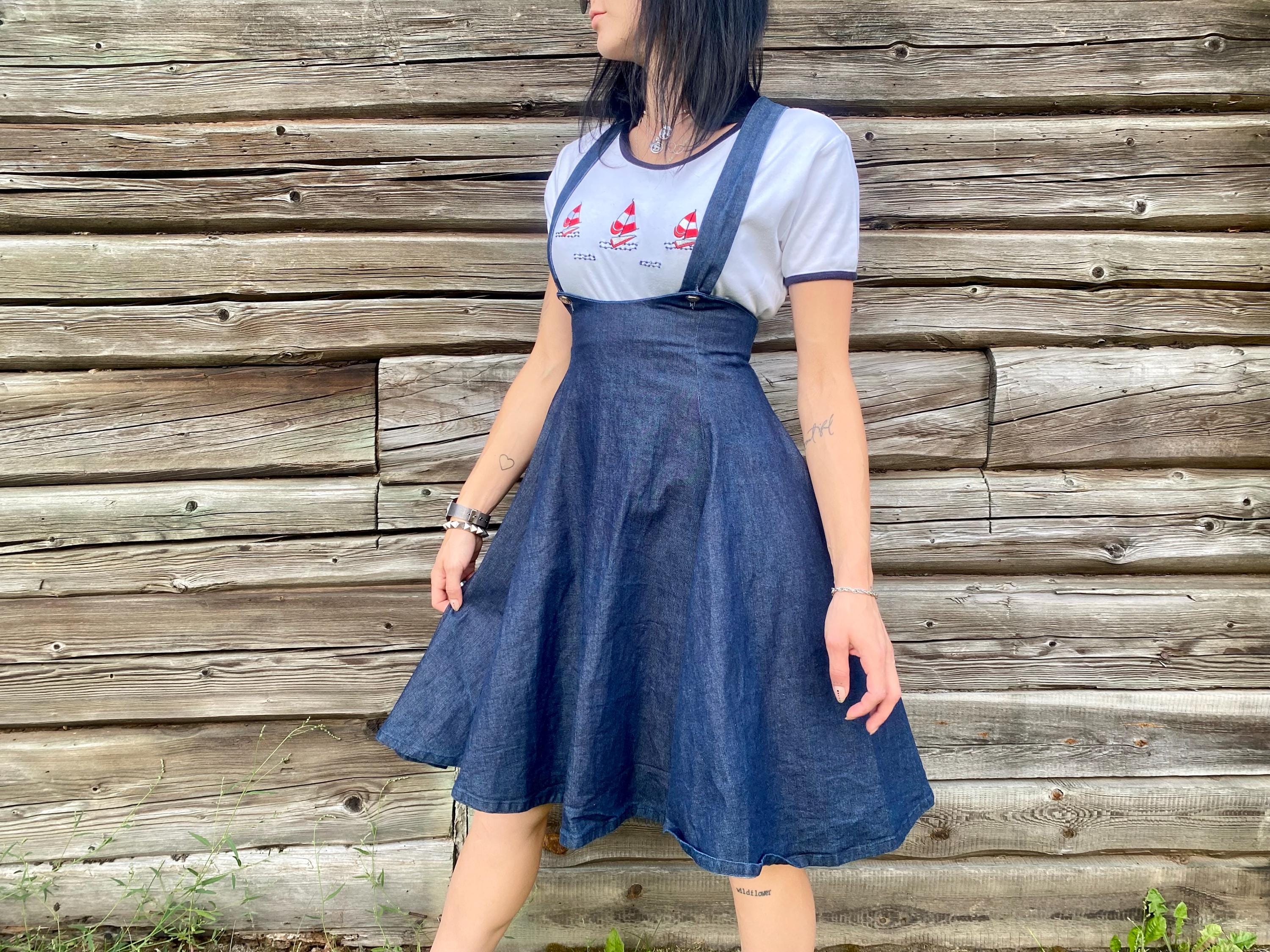 Jumper Dress Denim Skirt Jumpsuit Denim Overall Skirt Zipper Zara