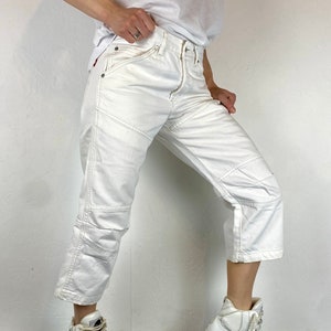 Diesel White Jeans Etsy