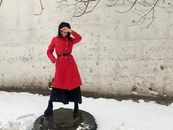 Roberto Cavalli trench coat, Military style, vinta