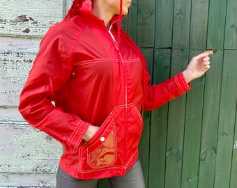 Vintage wasserdichte Jacke aus Taiwan, Wind, Wetterschutz, wasserabweisend , Größe S