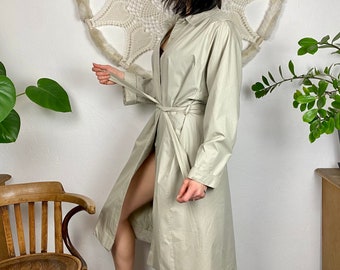 Vintage Trenchcoat: Dänischer Duster 80er Jahre, Größe L