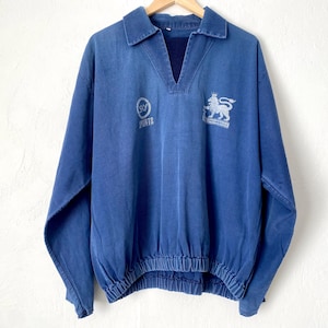 Premier League Sweatshirt, vintage 92’/93’ football blue pullover sport long sleeve soccer shirt, collectible jersey