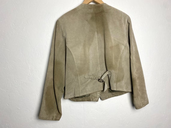 Greenish leather blazer jacket from Petroff, West… - image 6