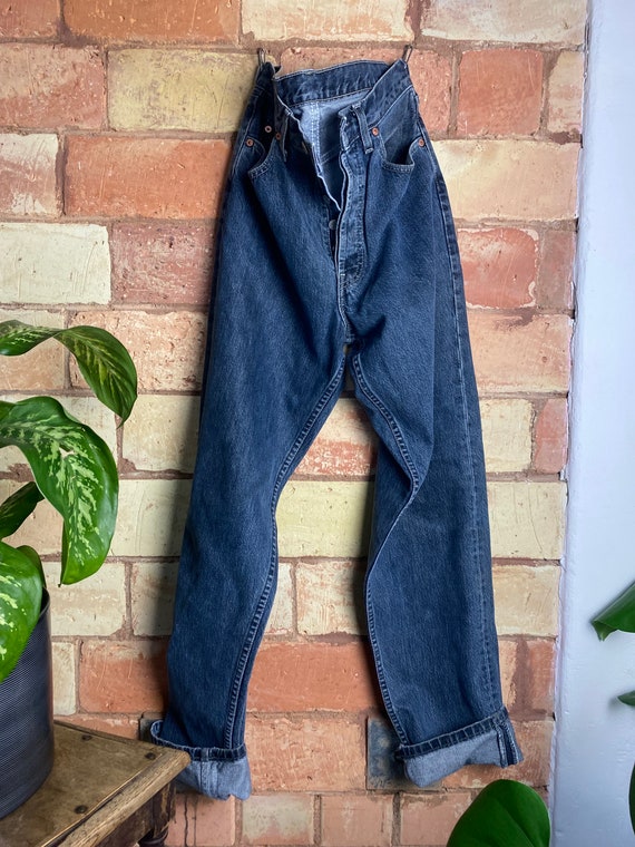 Levi Strauss & co vintage grayish medium blue jeans , Levis jeans