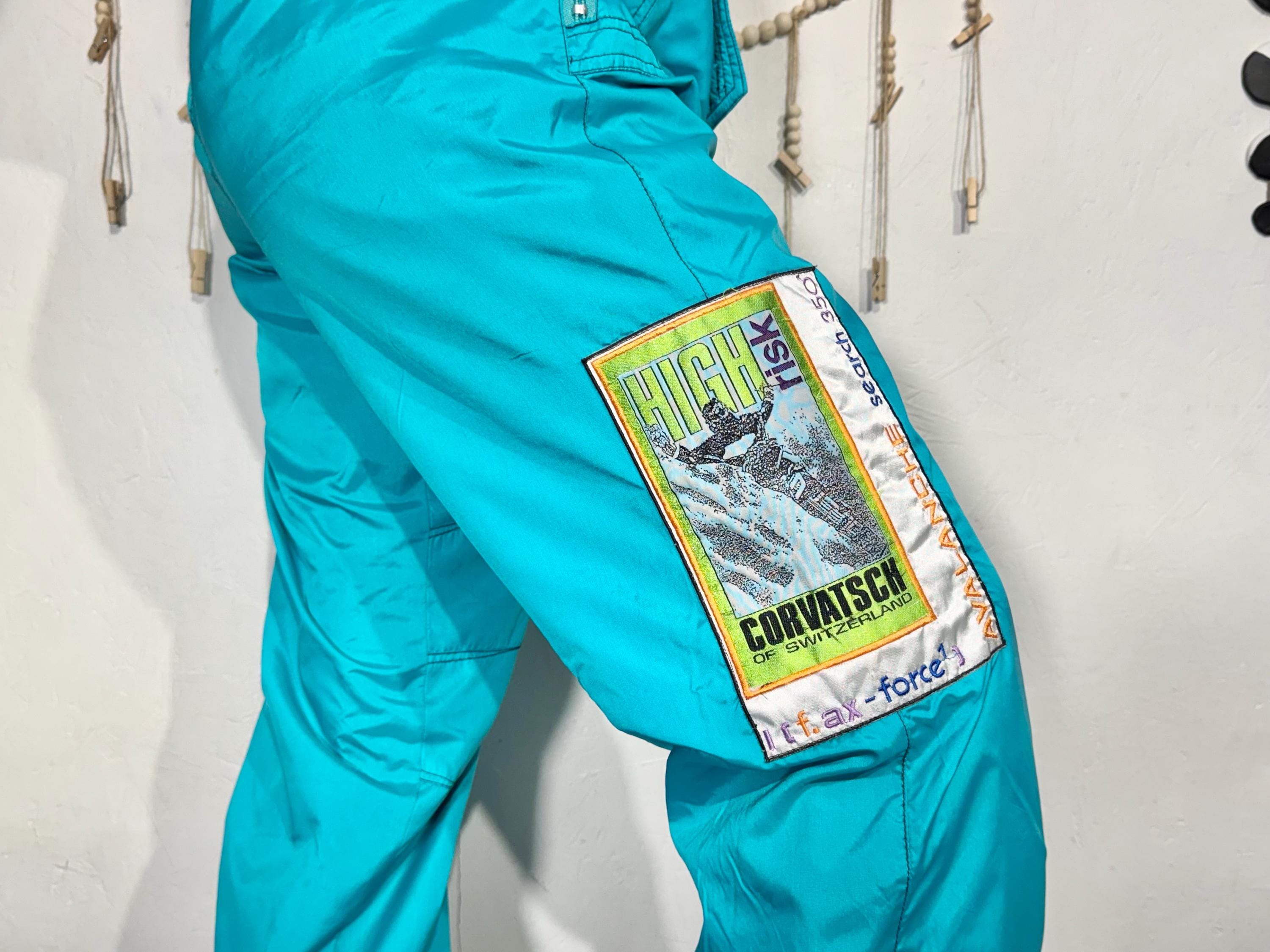 80s Multicolor Pants - Etsy Canada