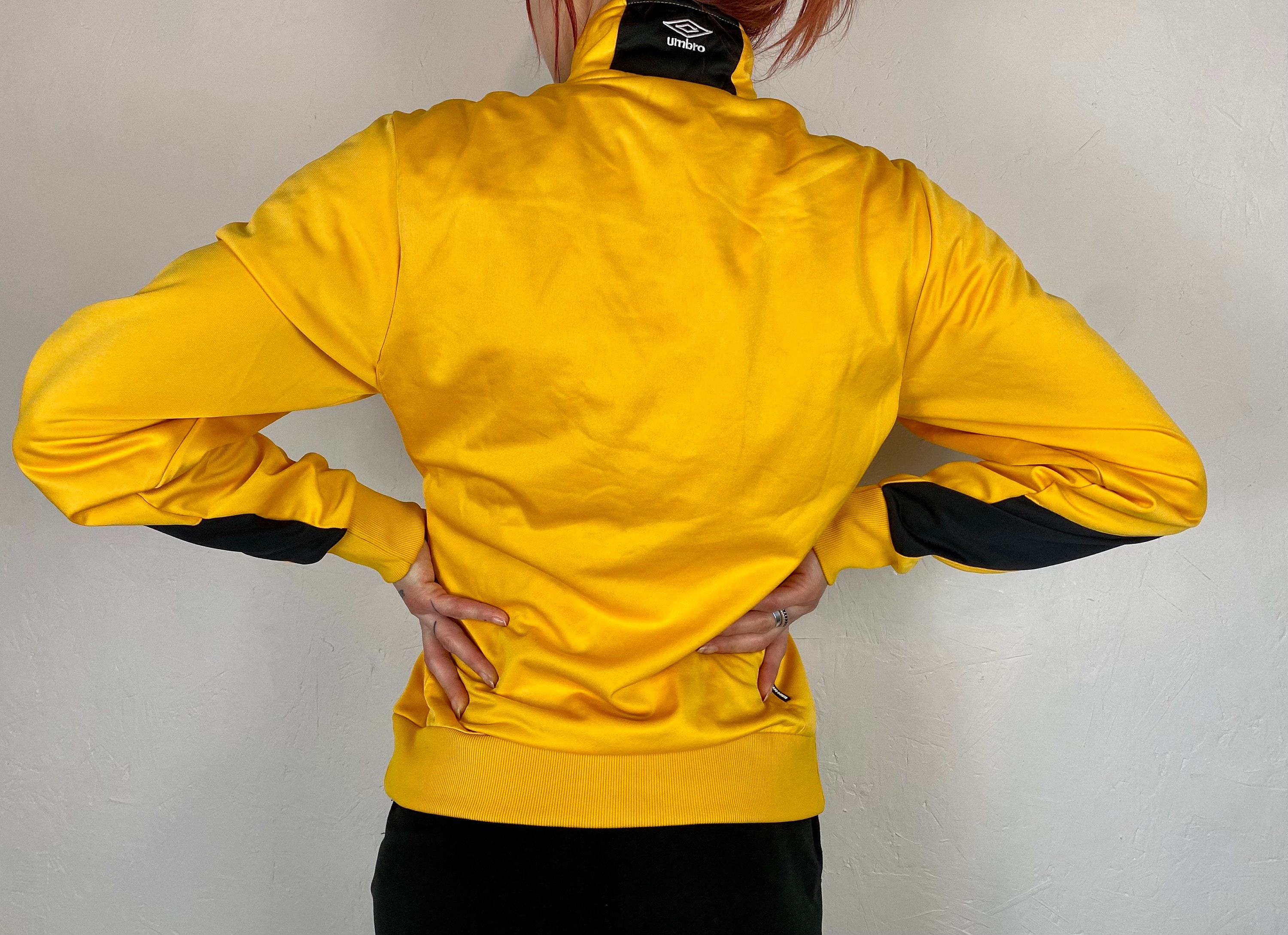 Tracksuit UMBRO Jacket, Track Vintage Sport Jacket, Yellow