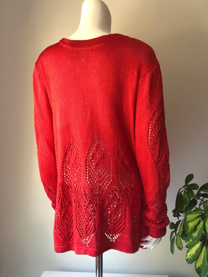 size S-L Knitted leaf pattern women\u2019s sweater feminine jumper oversized
