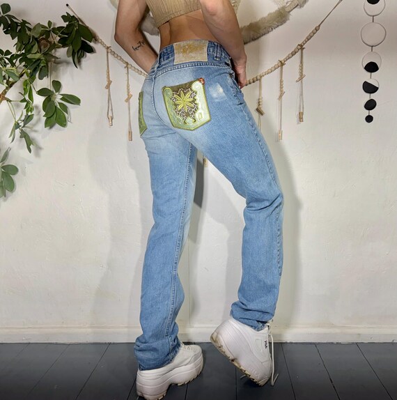 Patchwork pocket ROBERTO CAVALLI Y2K Patchwork De… - image 8