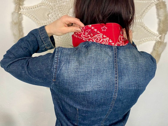 Pepe Jeans, PEPE JEANS denim jacket, millennial blue gray distressed jean womans jacket size M
