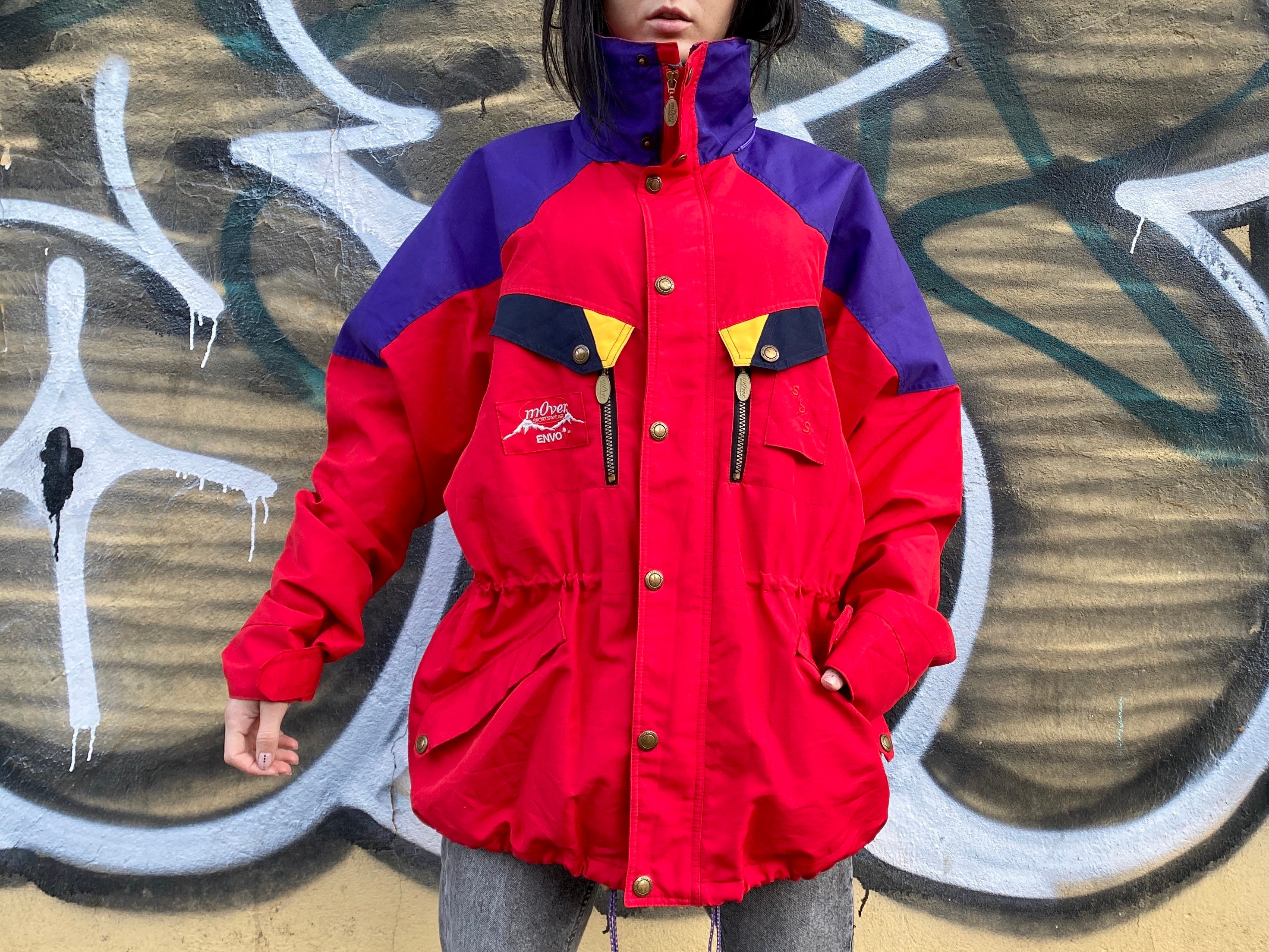 Vintage waterproof jacket from mOVER Dacron thermo line Finland Weather protect Ski jacket Ski wear warm oversized size 54 XL Etsy Polska