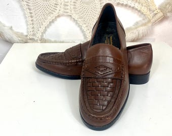 Vintage WILD FOOT Leather Loafers - Men's Brown Shoes Size 46