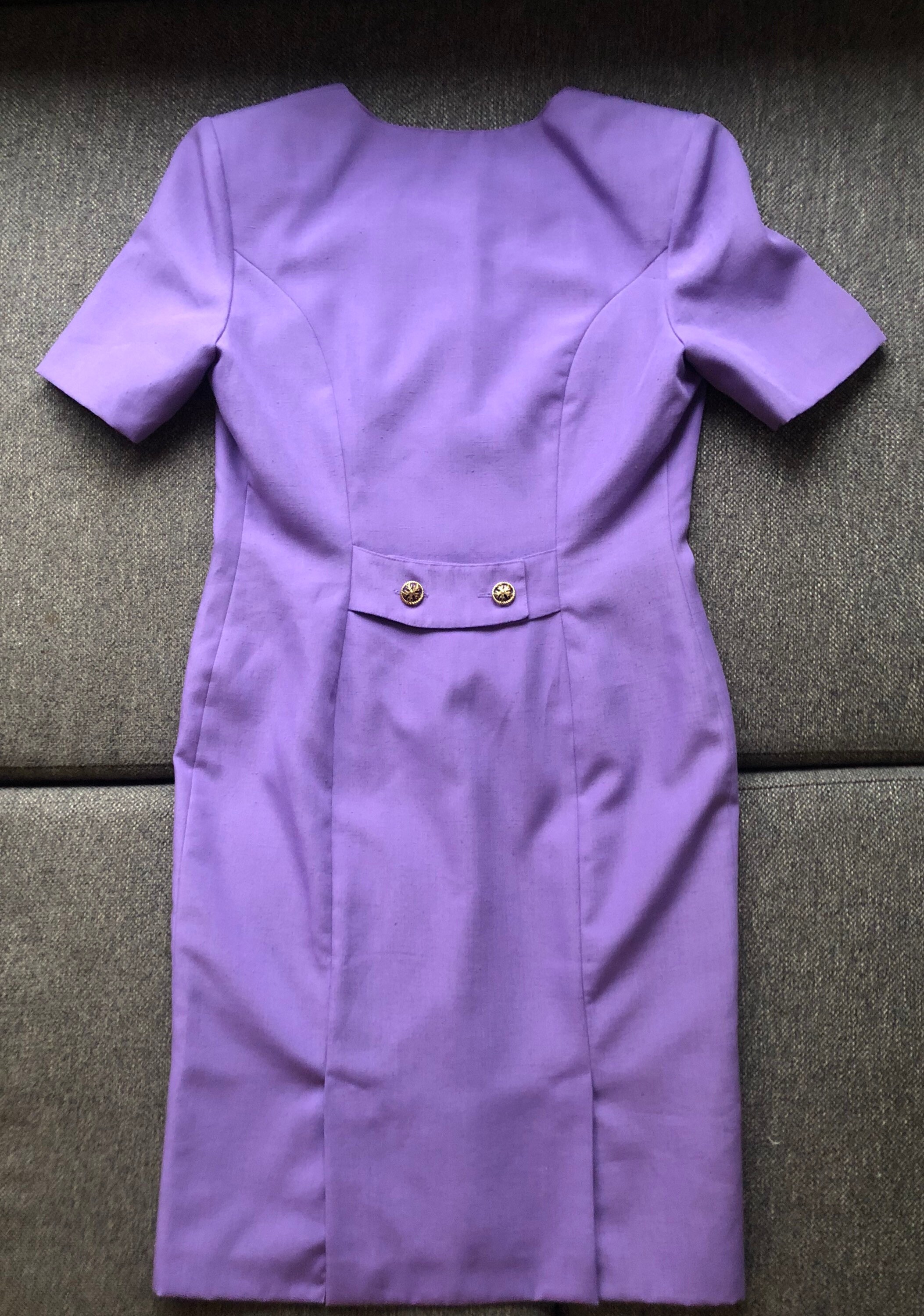 jacques vert purple dress Vintage Jacques Vert Purple Dress: Embroidered 80s Formal
