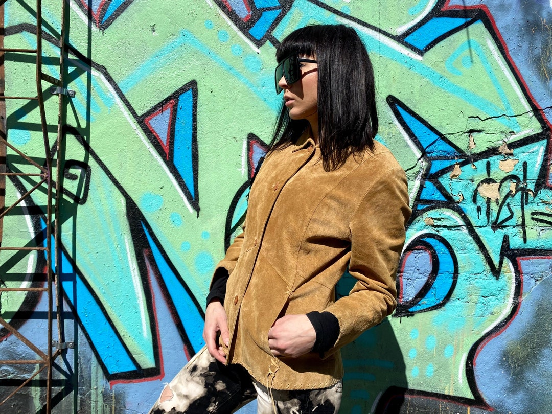 90s Vintage Brown Leather Jacket 2XL main image 1