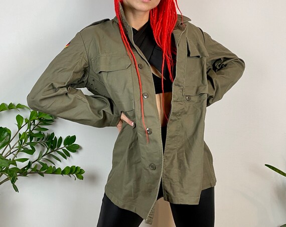 German Vintage Military Jacket Cotton Lightweight Army - Etsy Sweden