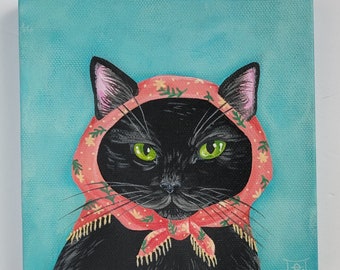 Kat Babushka - kunstprint