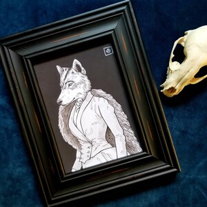 Lady Lupine - art print