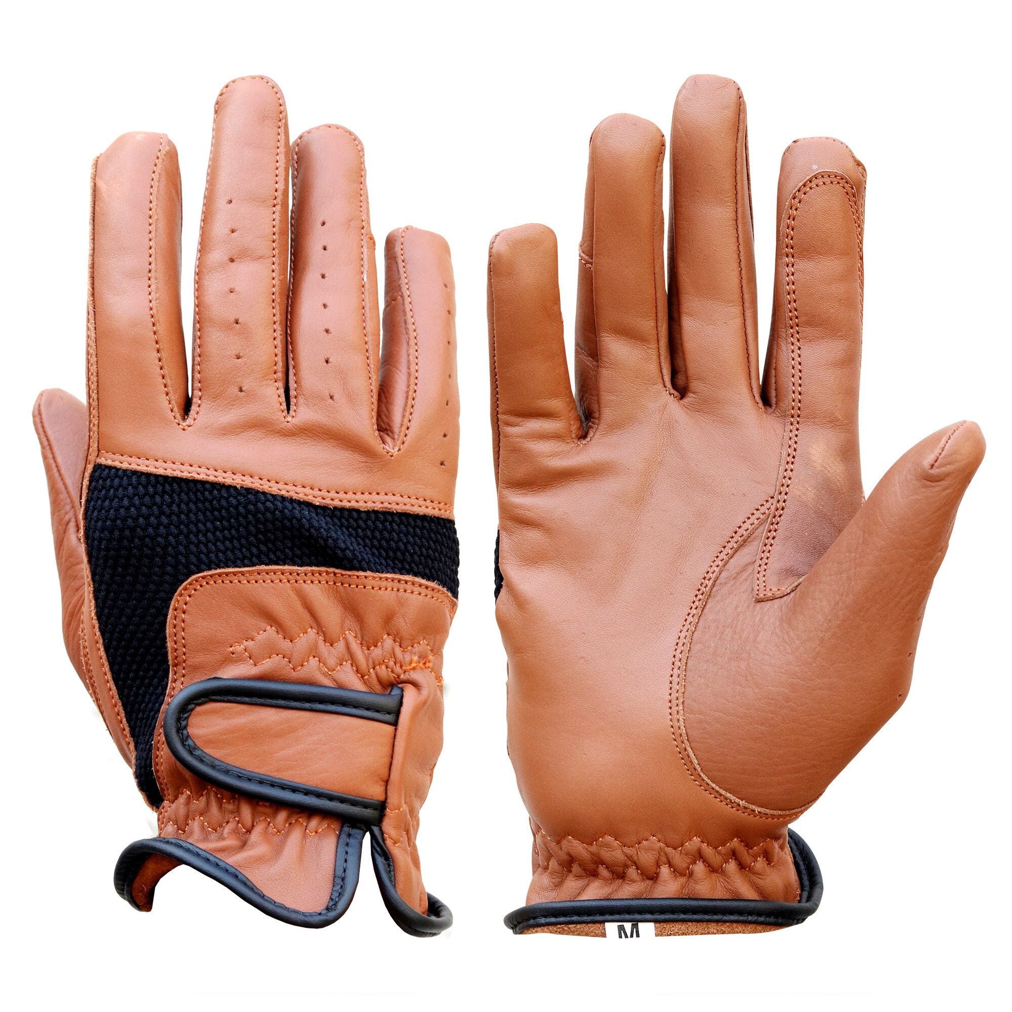 leather horse gloves