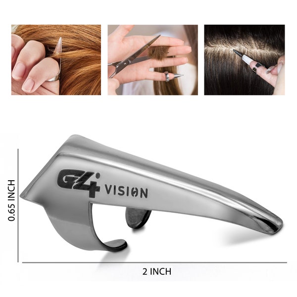 Hair Parting and Selecting Tools Metal Hair Parting Rings Retro Nail Finger For Braiding Curling Styling Hair Extension