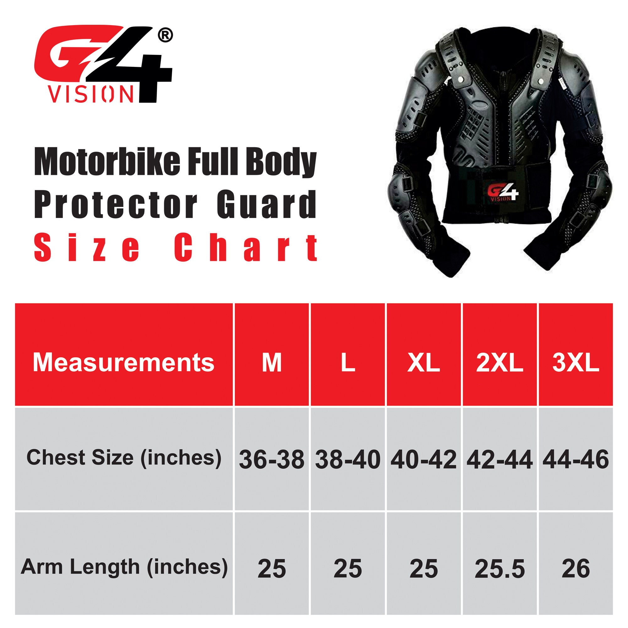 G4 Vision Motorbike Full Body Armor Protector Guard Shirt - Etsy