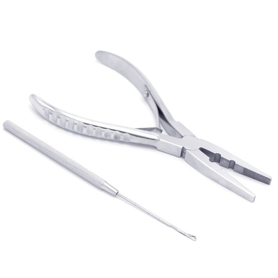 Professional Micro Ring Hair Extensions Application Pliers Tool