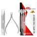 G4 Nail Nippers and Pusher set Salon Grade Cuticle Trimmer Pushers Precise Clippers Pedicure Manicure Nail Care Cuticle Tool 