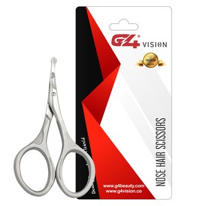 Nose Hair Scissors, Rounded Tip Facial Hair Trimming Scissors ...