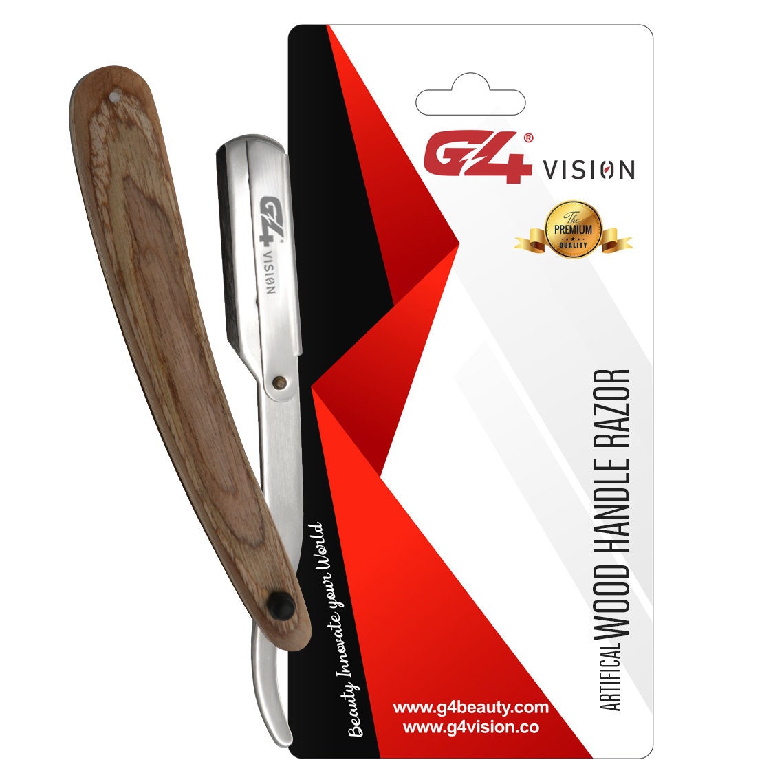 G4 Straight Edge Razor Professional Barber Artifical Wood Etsy
