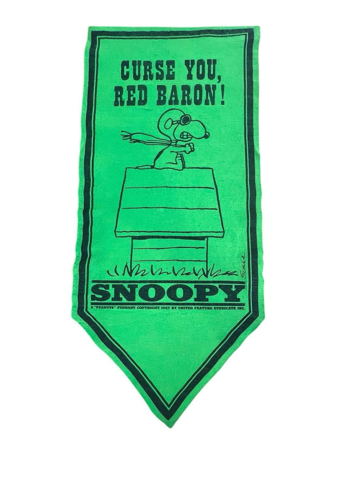 60s Vintage peanuts banner 【SNOOPY】 Snoopy Felt Pennant Banner - CollectPeanuts.com