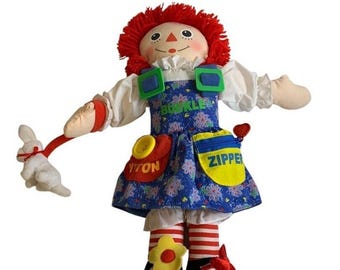Vintage 1970s Raggedy Ann Colorforms Dress up Kit - Etsy