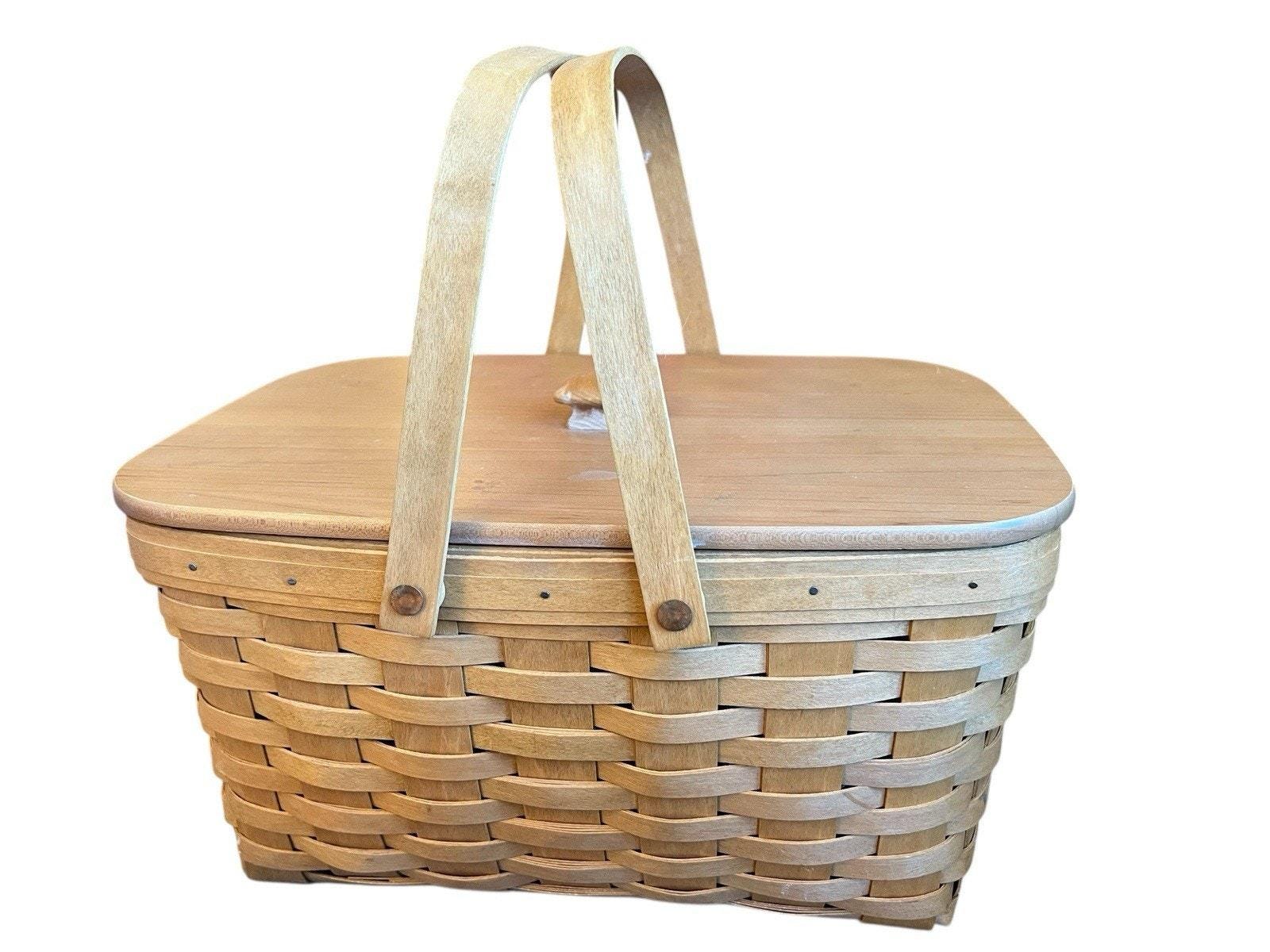 ロンガバーガー バスケット ミディアムマーケット ハンドメイド