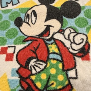 Vintage Mickey Mouse Bath Towel Cannon Walt Disney Bathroom Made In The USA image 2