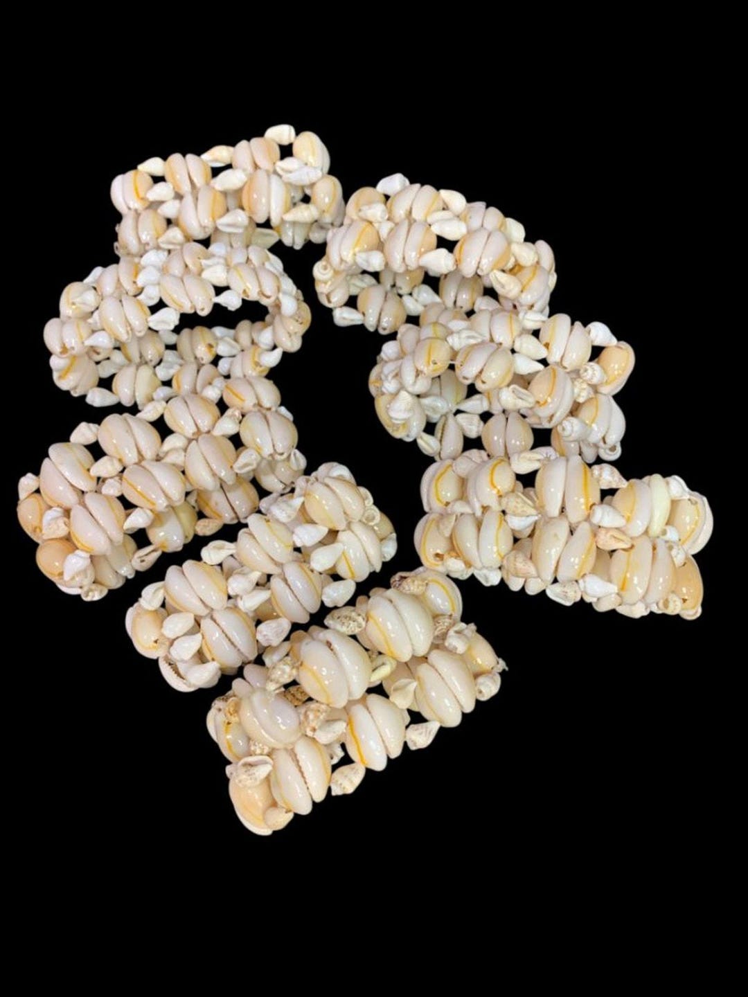 Set of 8 Seashell Napkin Rings Cowrie Shell Beach Home - Etsy