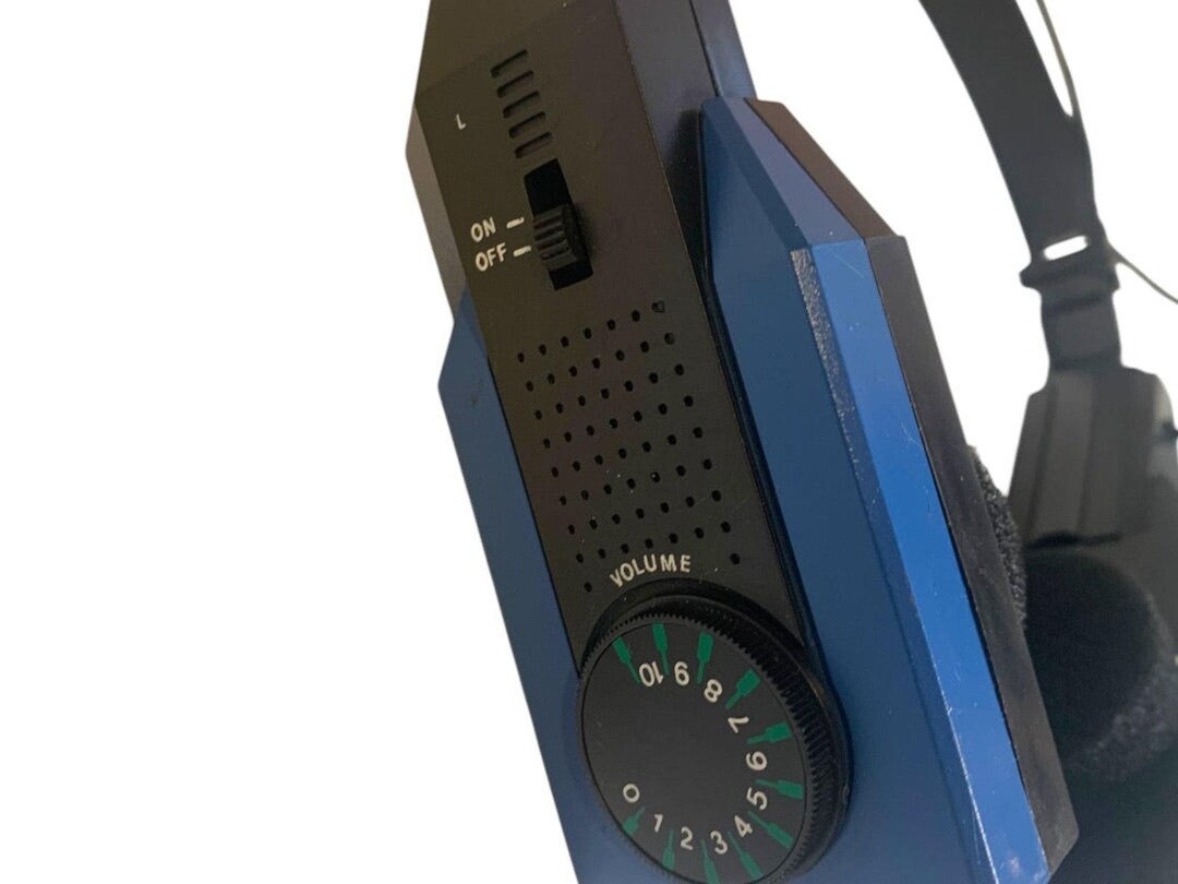 1980s AM FM Headphones Blue Receiver Antenna Not Working Prop - Etsy
