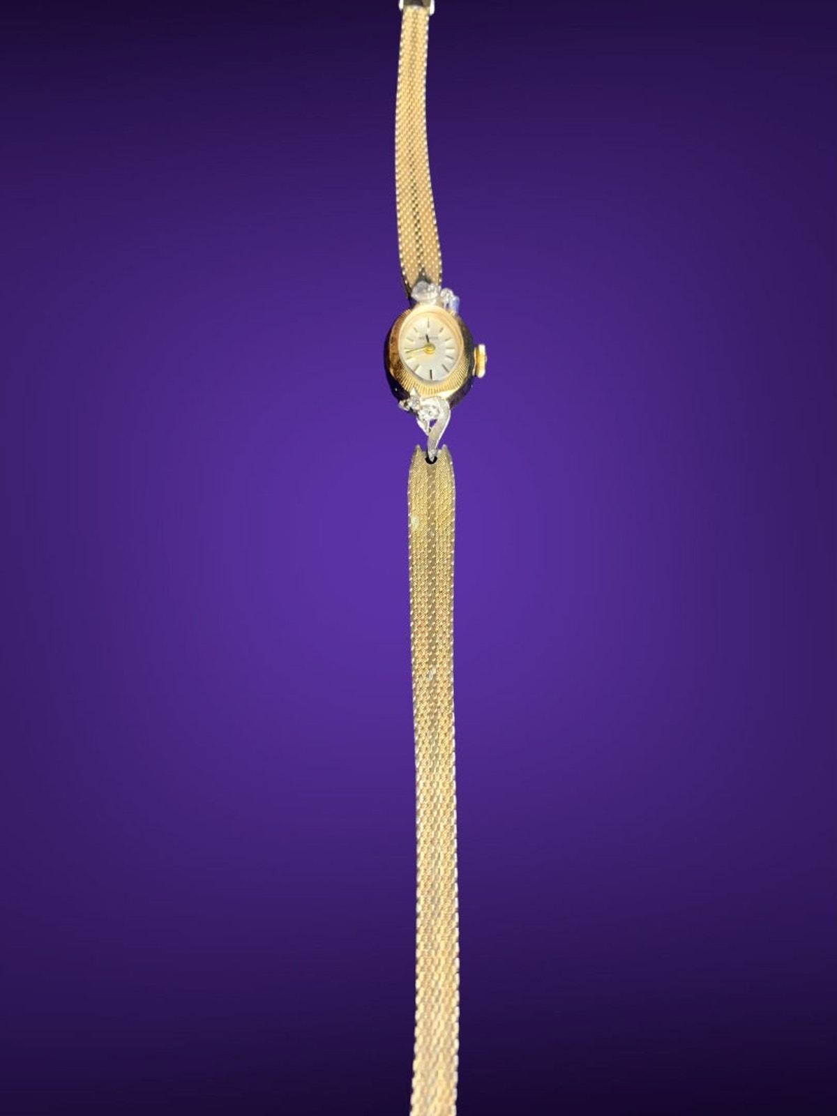 Antique Benrus Ladies 10k gf Duchess Watch c1940 1980s Vintage BENRUS Duchess 10K RGP (Rolled Gold Plating  main image 2