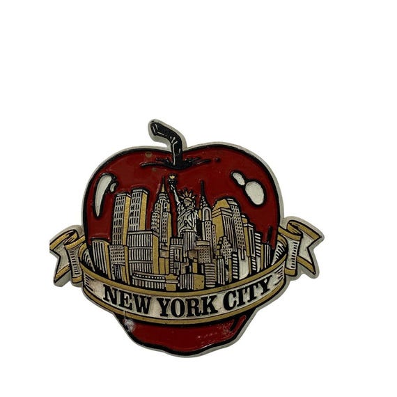 Vintage Big Apple New York Magnet Refrigerator PVC 3.2